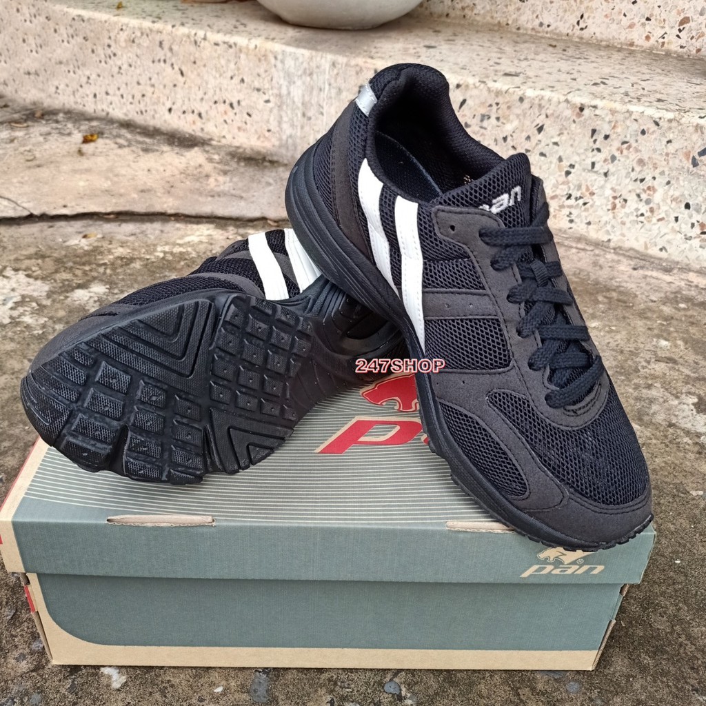 รองเท้าออกกำลังกาย รองเท้าวิ่ง แพน PAN PREDATOR BLACK PF-16K1-AW พร้อม ...