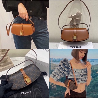 พรี Celine Tabou 101593 กระเป๋าสะพายกระเป๋าแฟชั่น แบรนด์เนน หนังแท้