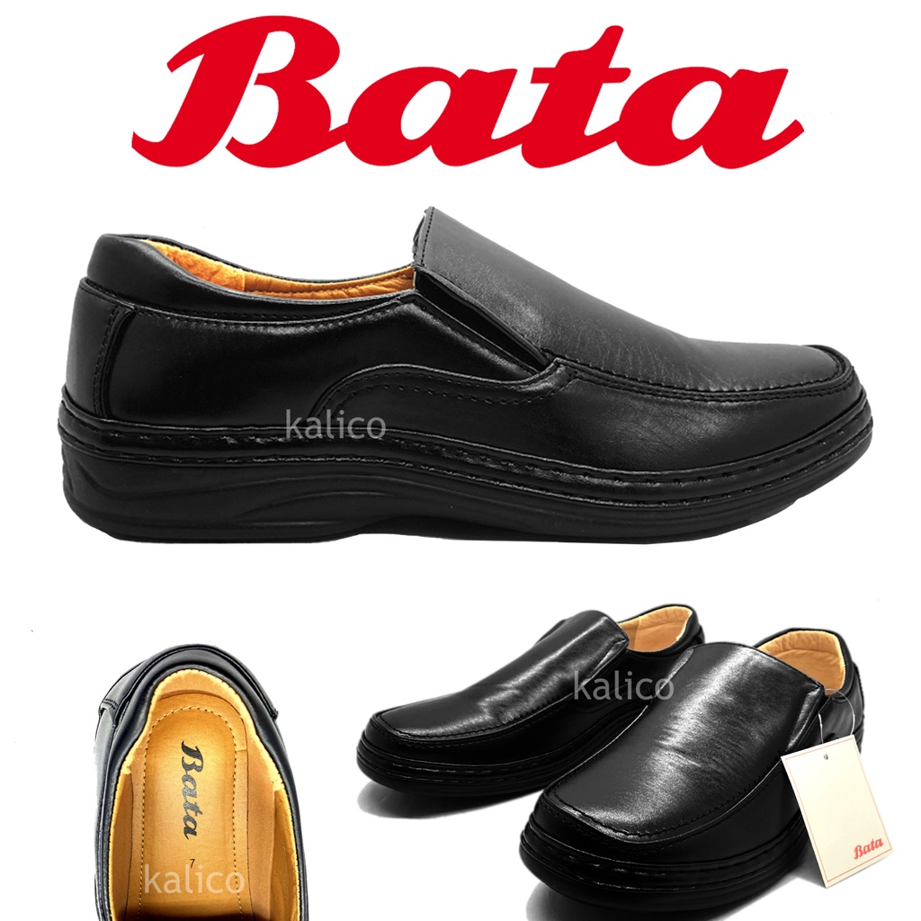 Bata รองเท้าคัชชูหนัง บาจา แท้ หน้ากว้าง 851-6459