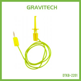 [Gravitechthai]2mm Banana to Clip Jack Cable 50cm - Yellow