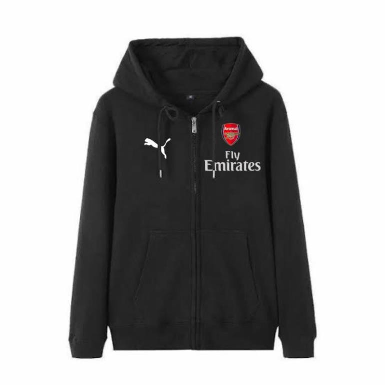 เสื้อแจ็คเก็ตมีฮู้ด Fly Emirates unisex สวยงามมีซิป