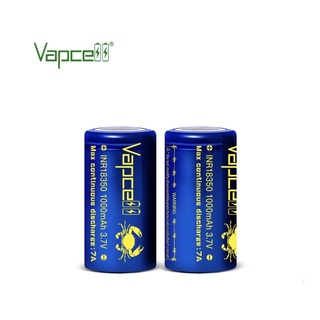 Vapcell INR18350 1000mAh 3.7V 7A blue ของแท้ เช็คโค๊ตได้