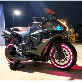 🏍Bigbike Kawasaki Ninja R1  (Motor 550 l  ไฟ LED✨) รถแบตเตอรี่เด็กขายดี : KIDs CAR