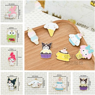 【พร้อมส่ง! ! !】สร้อยคอ สร้อยข้อมือ จี้รูป Hello Kitty ขนาดเล็ก แฮนด์เมด