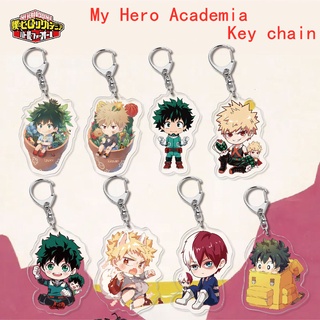 พวงกุญแจอะคริลิค จี้การ์ตูน My Hero Academia Midoriya Izuku Bakugou Katsuki Todoroki Shoto สร้างสรรค์