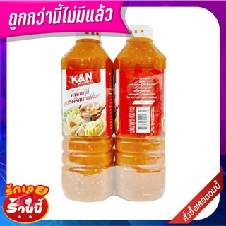 เคแอนด์เอ็น น้ำจิ้มสุกี้ สูตรพริกกะเหรี่ยง 600 กรัม K&amp;N Sukiyaki Sauce Karen Chill 600 g