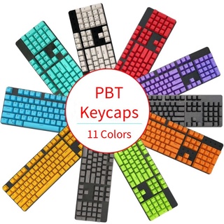 ปุ่มกดคีย์บอร์ด PBT พร้อมตัวดึง สําหรับ Cherry Kailh Gateron จํานวน 104 ชิ้น ต่อชุด