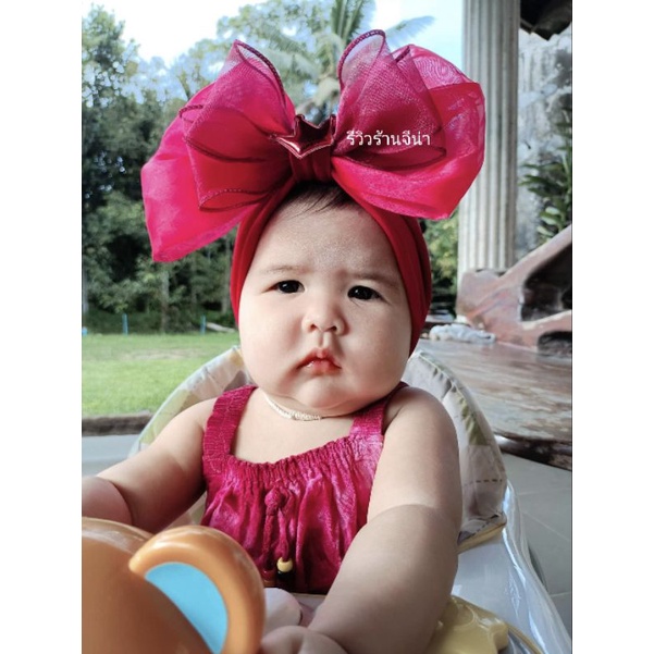 น้องใหม่ โบว์คาดผมครึ่งหัว