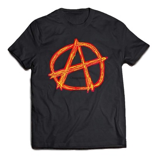 เสื้อยืด พิมพ์ลาย Anarchy Clic DMN สีดําS-5XL