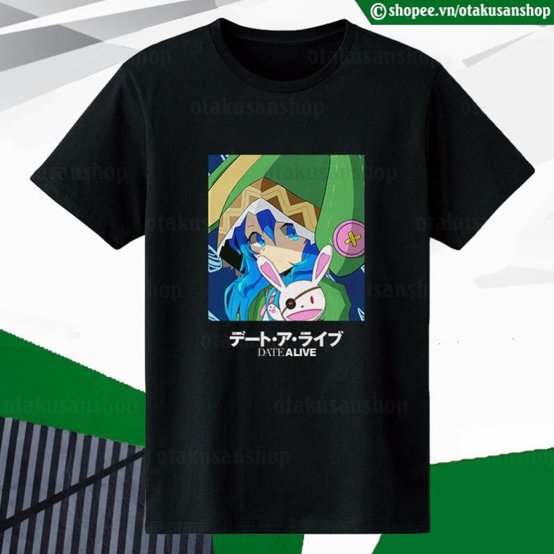 เสื้อยืดแขนสั้น Date A Live Yoshino (สีดํา)