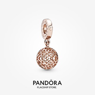 Pandora จี้ลูกบอล รูปหัวใจ ของขวัญวันเกิด สําหรับสุภาพสตรี p825