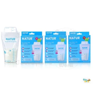 ถุงเก็บน้ำนม Natur 4 - 8 ออนซ์ 20 - 30 - 50 - 100 ชิ้น⭐️Babyworld⭐️
