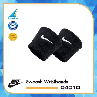 NIKE ผ้ารัด ข้อมือ วิ่ง เทรนนิ่ง ไนกี้ Swoosh Wrist bands 04010 BK (420) 2 ชิ้น