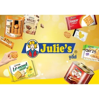 ขนม Julie's บิสกิต ขนมปังกรอบ สอดไส้ครีมเนยถั่ว ตรา จูลี่ส์ (Julie's) ขนาด 360, 180 และ170 กรัม