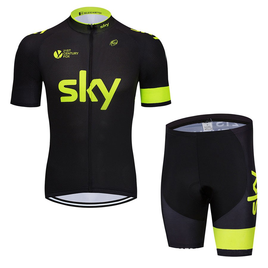 【พร้อมส่ง】COD Sky ชุดเสื้อแขนสั้น กางเกงขาสั้น ระบายอากาศ แห้งเร็ว สําหรับปั่นจักรยาน