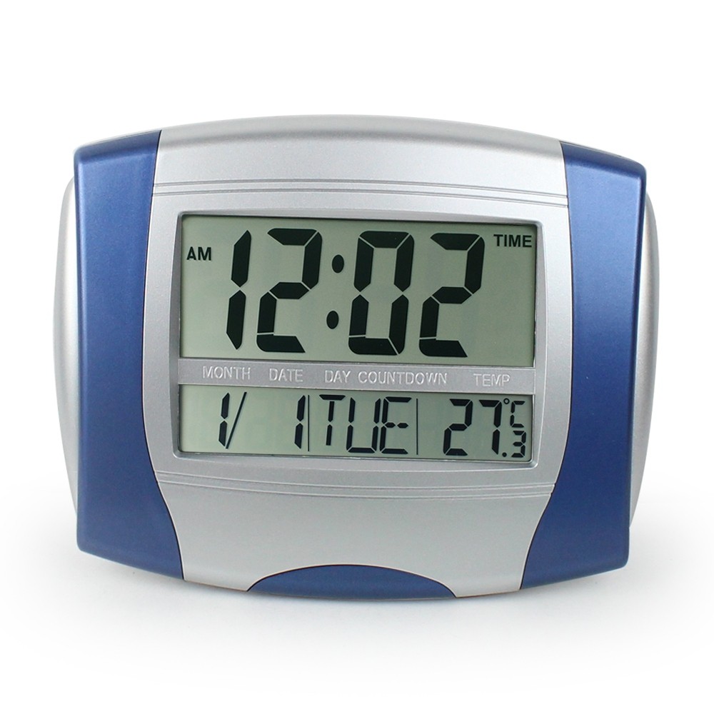 Telecorsa นาฬิกาดิจิตอล จอ LCD DS-5886 คละสี รุ่น Multi-function-Digital-wall-clock-DS-5886-55a-Song