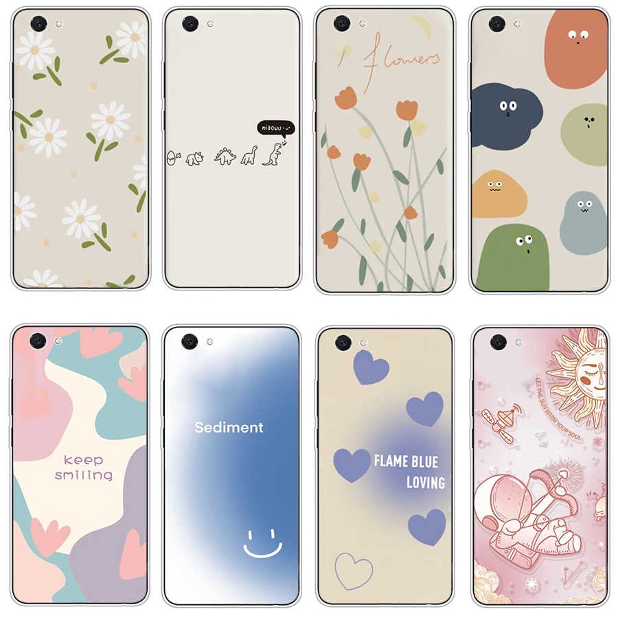 Vivo y55 y71 y7i y81 y8i เคส TPU นิ่ม ซิลิโคน ป้องกัน เคสโทรศัพท์
