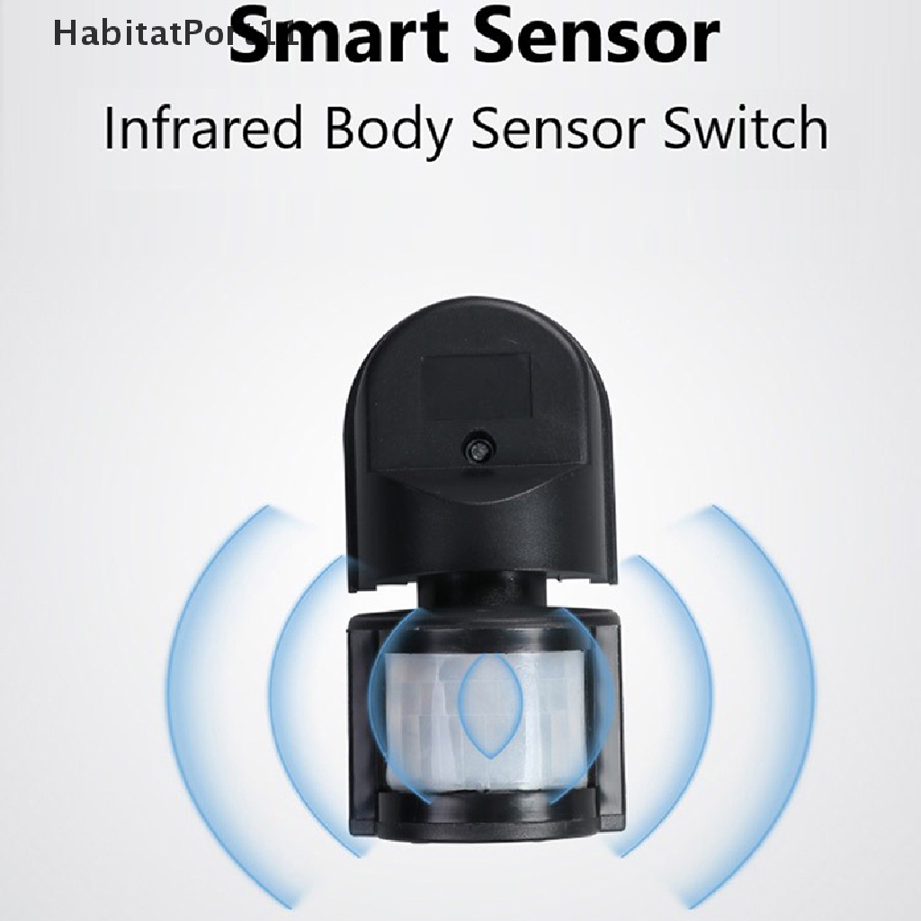 HabitatPort PIR Motion Sensor Light Lamp Sensor Detector เครื่องตรวจจับความเคลื่อนไหวอินฟราเรด