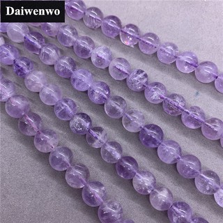 5A Light Amethyst Purple Jade Beads แสงอเมทิสสีม่วงหยกลูกปัดหินธรรมชาติ 6/8/10 มิลลิเมตร Diy เครื่องประดับ