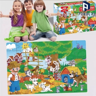 PIXELTH จิ๊กซอว์ จัมโบ้ 48ชิ้น ของเล่นเสริมทักษะ jigsaw jumbo floor puzzle