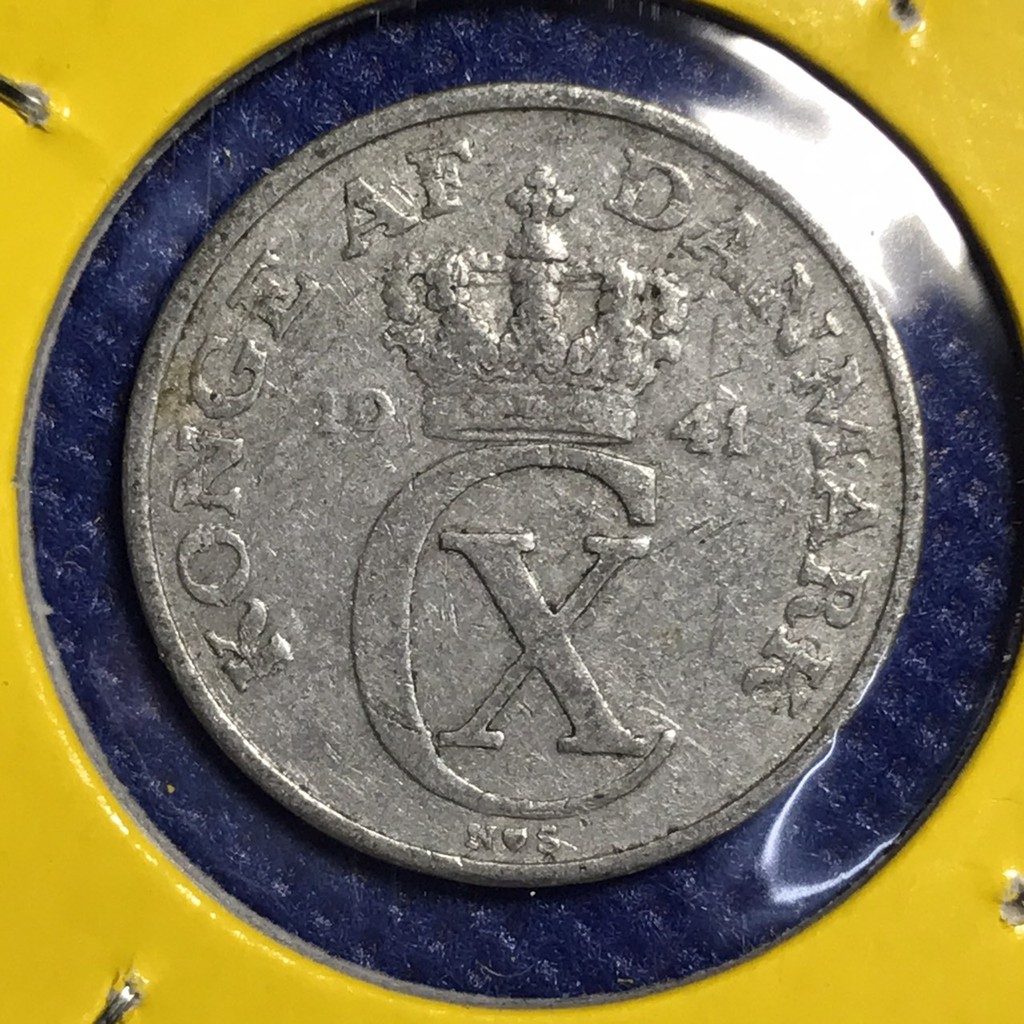 เหรียญเก่า#14343 1941 เดนมาร์ก 2 ORE เหรียญต่างประเทศ เหรียญหายาก เหรียญสะสม