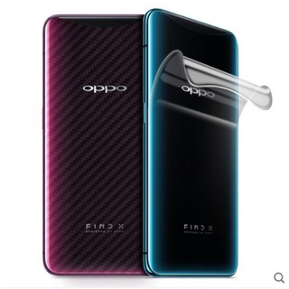 ฟิล์มติดมือถือฟิล์มคาร์บอนไฟเบอร์กันรอยสําหรับ Oppo A9 A 5 A 3s A 7 Realme 3