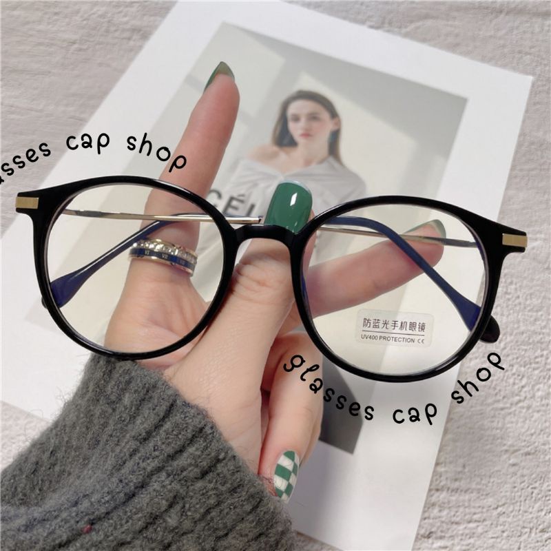 แว่นตาเลนส์กรองแสง ทรงหยดน้ำ Blue Block-2054  [🇹🇭กรอบแข็งแรงสามารถนำไปเปลี่ยนเลนส์ได้]