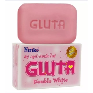 NIRIKO Gluta Double White สบู่กลูต้าดับเบิ้ลไวท์​ (100g.x6pieces)