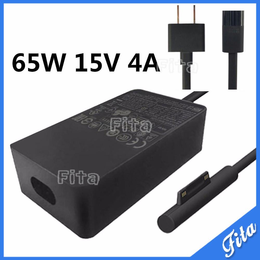 65W 15V for Microsoft Surface Pro 4 Surface Book Replacement Adapter Power Supply Charger with Power Cable