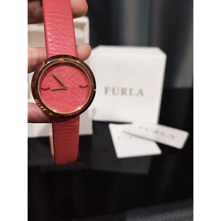 ☑️ลิขสิทธิ์แท้☑️    ปกติ6900 Furla  Italy Watch Piper 34mm. R425110503 Pink Strap