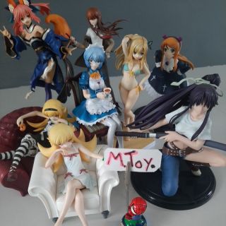 ฟิกเกอร์งานแท้ รวมสาวๆ ไม่มีกล่อง Kanzaki, Shinobu,Kirino,Sena,Fate Caster,Steins gate Makise, Kotobukiya Evangelion Rei