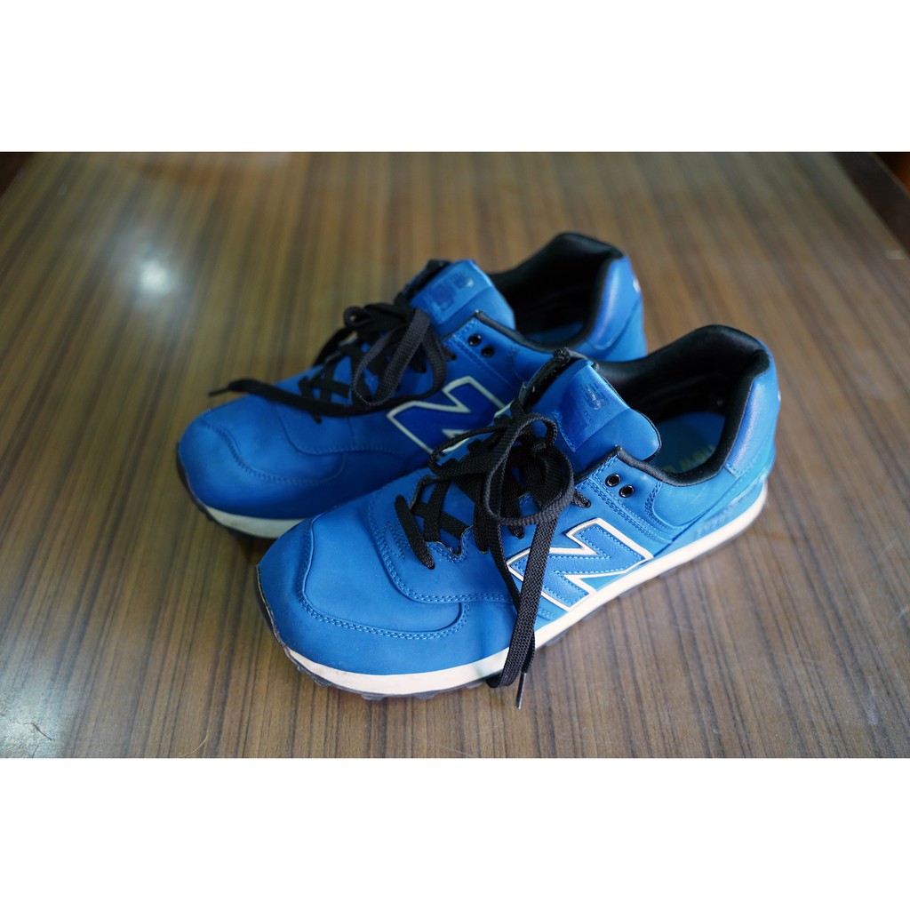 รองเท้าผ้าใบ NEW BALANCE 574 ของแท้ สีน้ำเงิน ไซต์ US10 มือสองสภาพนางฟ้า