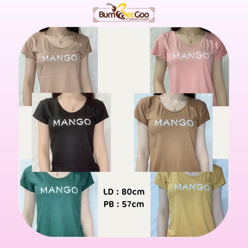 BumBeeGoo - Mengo เสื้อยืดคอวี/ เสื้อคอวีผู้หญิง/ RealPict