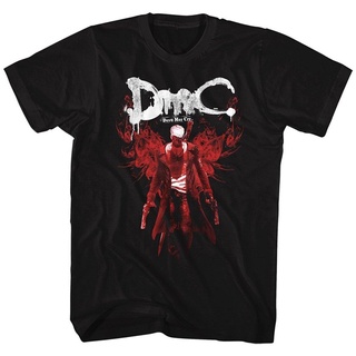 เสื้อยืดลําลอง ผ้าฝ้าย แขนสั้น พิมพ์ลาย Devil May Cry Video Game Action Adventure Combat Definitive สําหรับผู้ชาย df31ew