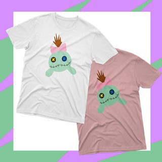 [Flash SALE] เสื้อลายการ์ตูน scrump สกรัมพ์ สีขาว และ สีชมพูวินเทจ