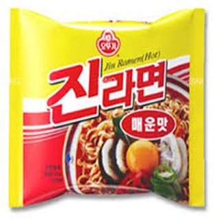 จินราเมน สไปซี่ ราเม็งกึ่งสำเร็จรูปรสเผ็ด ตรา โอโตกิ 120g KOREA