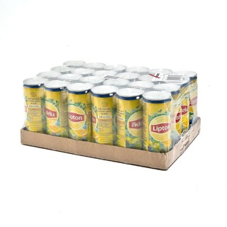 ลิปตัน เลมอนไอซ์ที 245 มล. (24 กระป๋อง) Lipton Lemon Ice Tea 245 ml (24 cans)