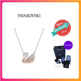 Swarovski สร้อยคอผู้หญ Iconic Swan สร้อยคอ Swarovskiแท้ สร้อย swarovski ของแท้ ของแท้ 100% สร้อยคอจี้หงส์ ของขวัญวาเลนไท