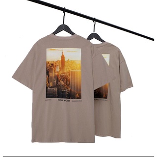 เสื้อยืดใหม่เสื้อยืดแขนสั้นพิมพ์ลาย Season 7 Fear Of God New York City สําหรับผู้ชายรหัสเต็ม