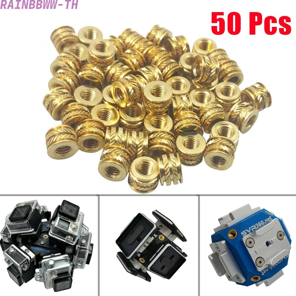 RAINBBWW~50x/se M3 3mm M3-0.5 Brass Threaded Metal Heat Set Screw Inserts For 3D Printing#Ready Stoc