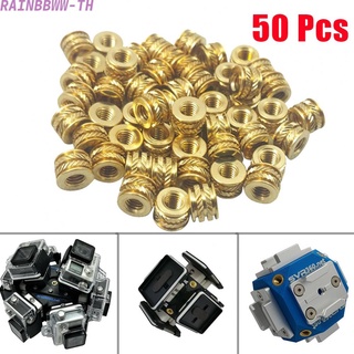 RAINBBWW~50x/se M3 3mm M3-0.5 Brass Threaded Metal Heat Set Screw Inserts For 3D Printing#Ready Stock