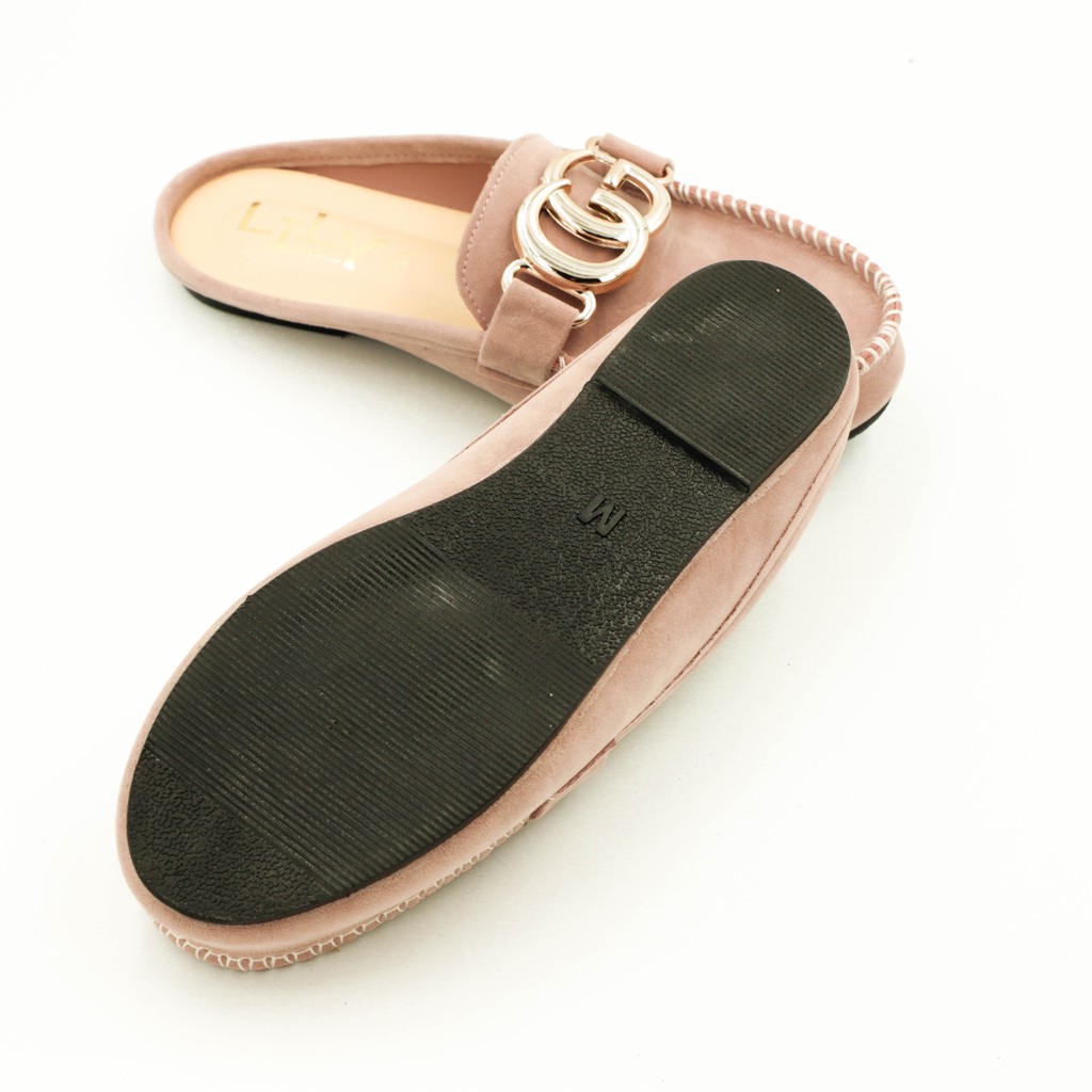 Size 36-40 รองเท้าคัทชู เปิดส้น แบบอะไหล่ CG หนังกำมะหยี่ Lily Shoes [ใส่โค้ด DEC50SC รับส่วนลด 50 บาท] - รูปที่ 2