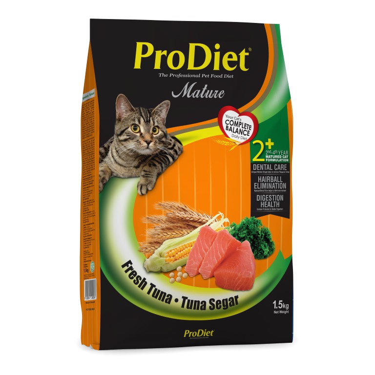 ProDiet โปรไดเอท อาหารเม็ดสำหรับแมวโต โปรไดเอท โปรไดเอท ปลาทูน่า 1.5กก.