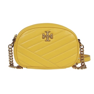 Tory Burch Kira Chevron small leather camera bag yellow