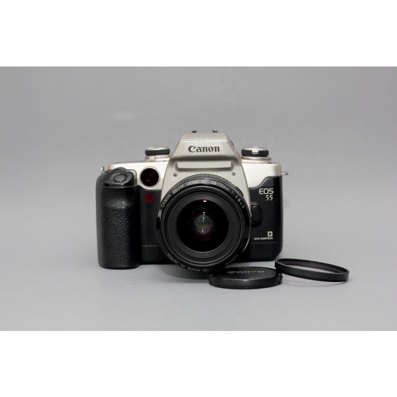 ขายกล้องฟิล์ม 🔥SLR Canon EOS 55 Silver Body✨สีเงิน สภาพดี✨ได้อุปกรณ์ครบๆ
