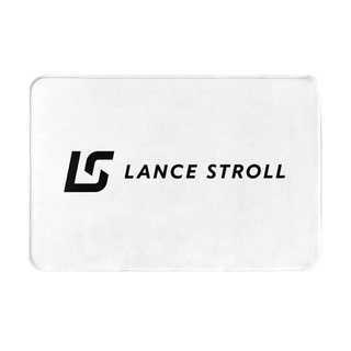 พร้อมส่ง พรมเช็ดเท้า ผ้าสักหลาด กันลื่น ลายโลโก้ Lance Stroll (2) 16x24 นิ้ว สําหรับห้องน้ํา