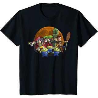 เสื้อยืดผ้าฝ้ายพรีเมี่ยม เสื้อยืด พิมพ์ลาย Disney Pixar Toy Story Halloween Moon Group