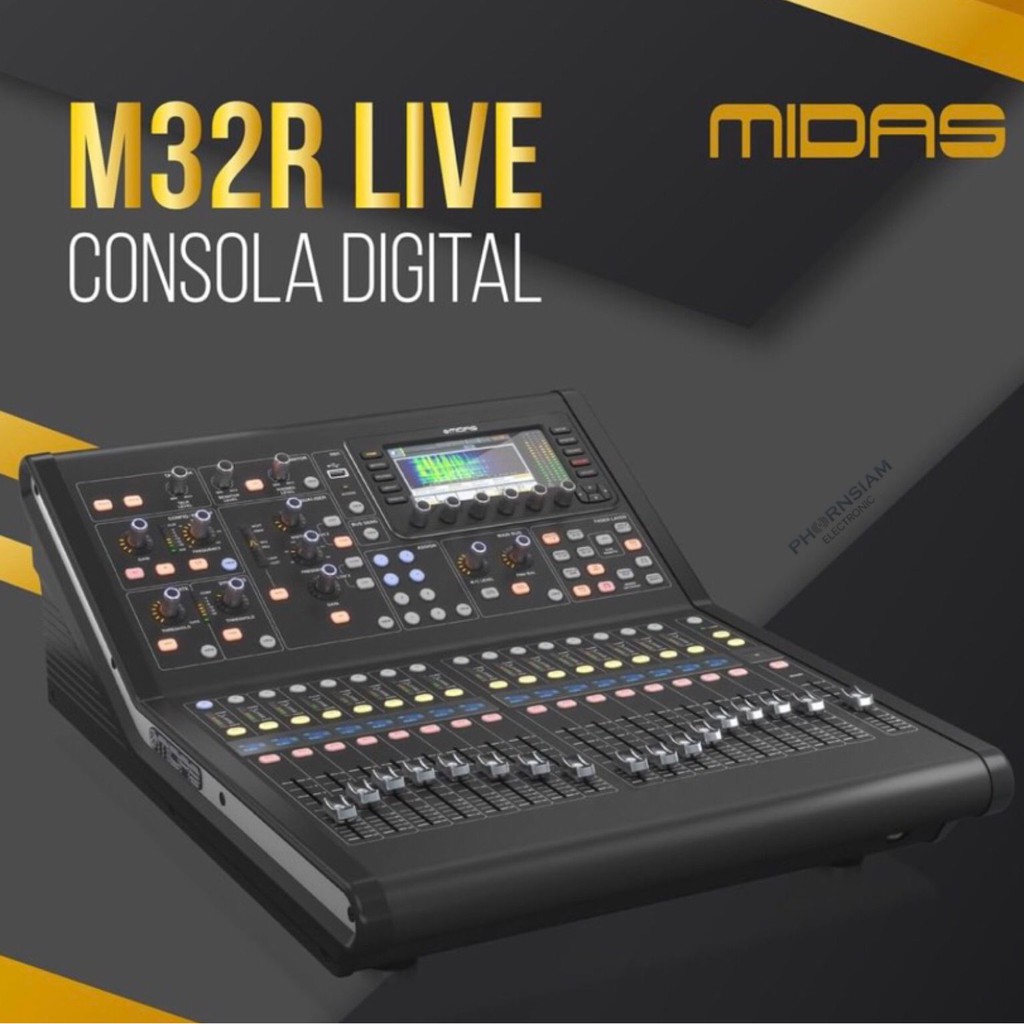 Midas M32R-LIVE Digital Console for Live Performance and Studio Recording มิกเซอร์ดิจิตอลสำหรับงานแส