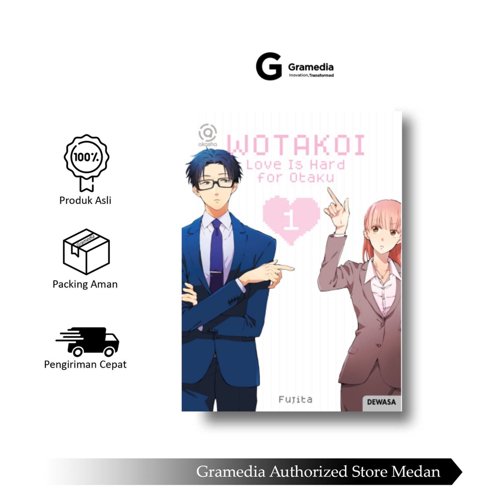 Gramedia Medan - AKASHA : WOTAKOI : LOVE IS HARD สําหรับ OTAKU 01