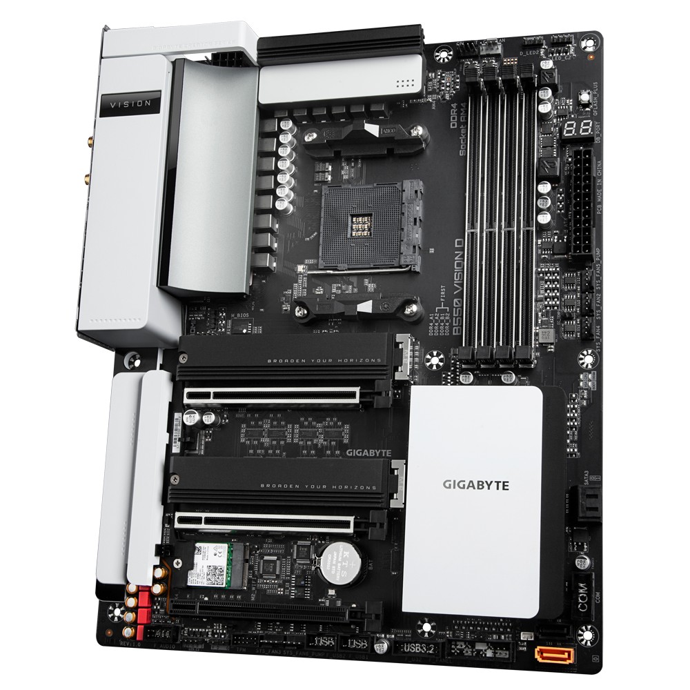 MAINBOARD (เมนบอร์ด) AM4 GIGABYTE B550 VISION D Warranty 3 Y